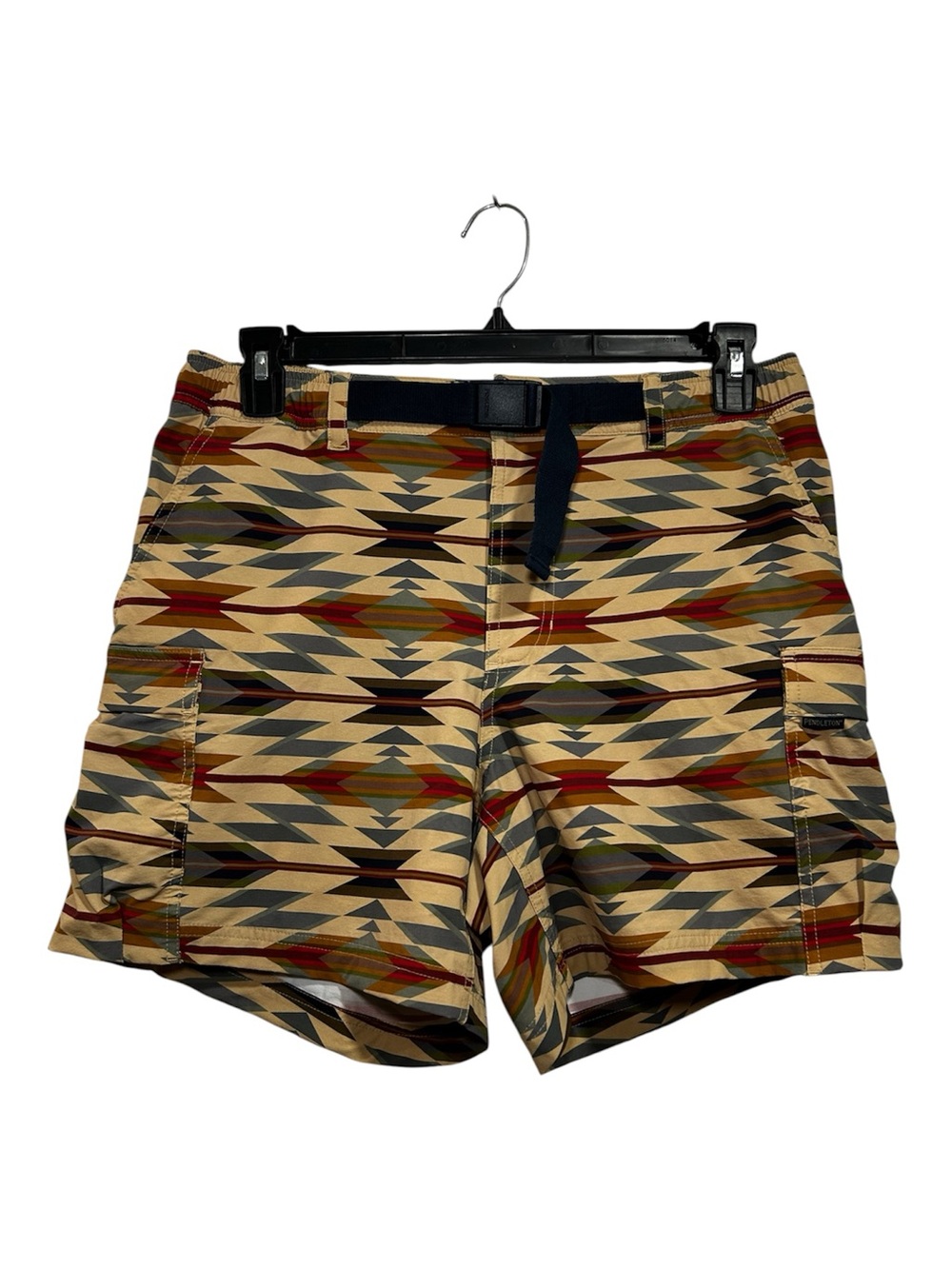 Pendleton Men’s Medium Aztec Shorts Print Belted Outdoor 6” Inseam